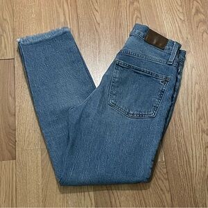 Madewell Women 26 (28x28) The Perfect Vintage Straight Jeans Blue Denim Whiskers